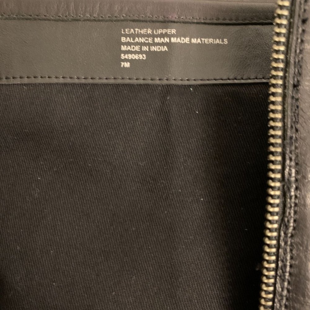 Diba Black Leather Moto Full Zip Knee High Boots Size 7 - Picture 13 of 14